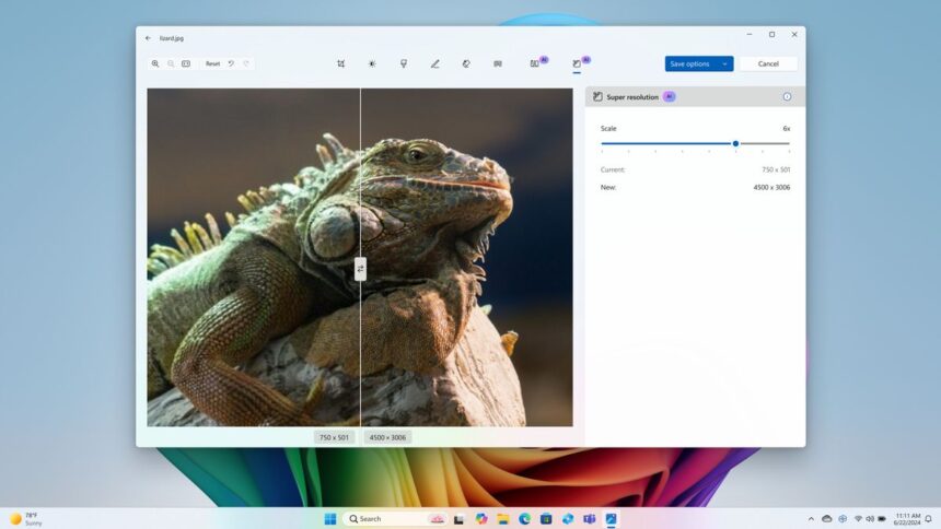 Microsoft Foto super risoluzione