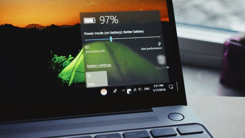 indicatore batteria Windows