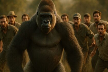 gorilla vs 100 uomini