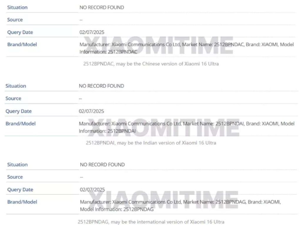 Xiaomi varianti smartphone