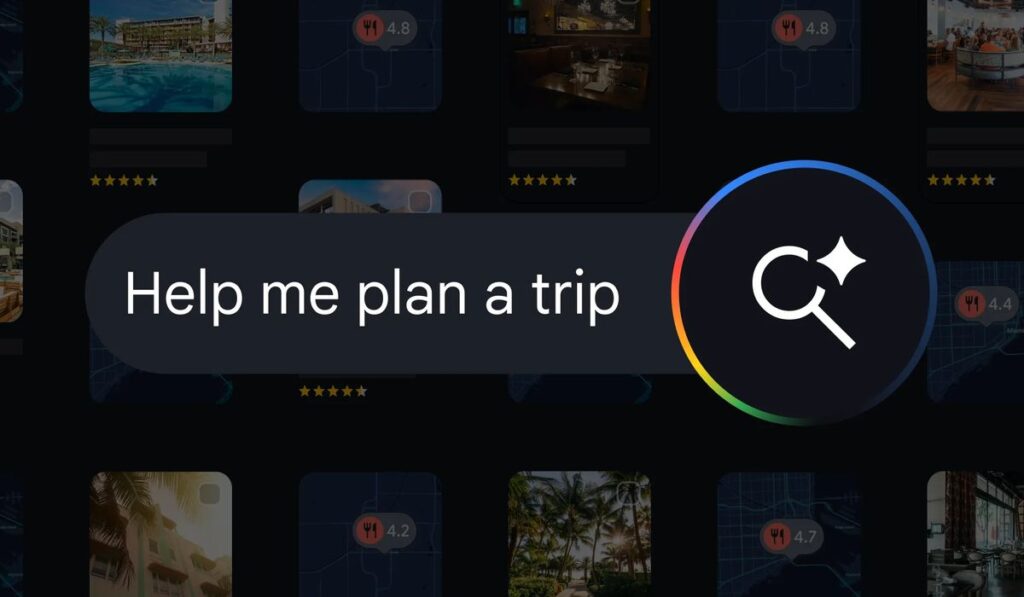 Google AI Mode viaggi