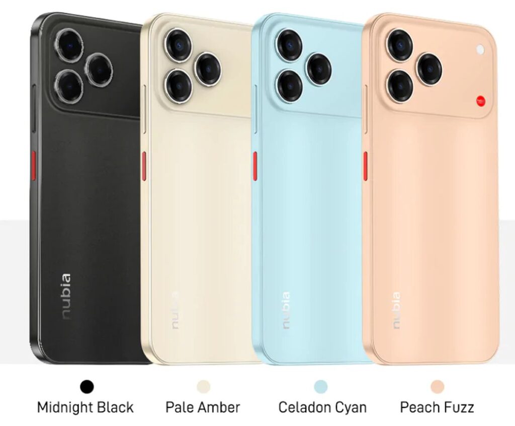 Nubia V80 Design colori