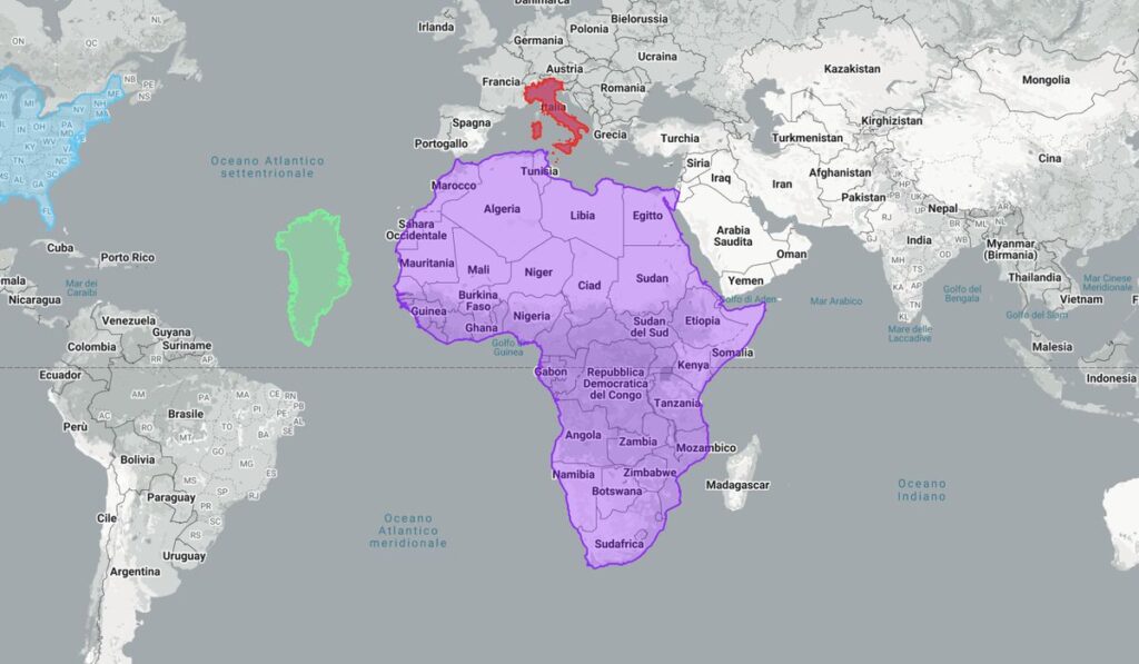 Groenlandia vs Africa