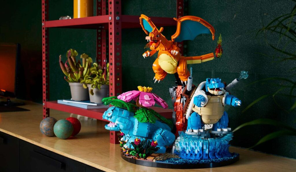 Venusaur, Charizard e Blastoise